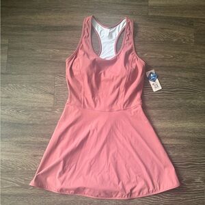 Elegant Coral Mini Dress